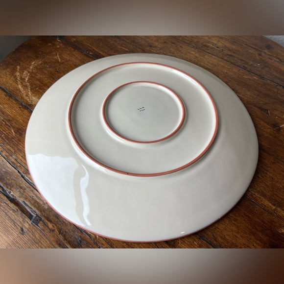 Lenox China Poppies on Blue Terra Cotta Charger Platter 14” - Picture 8 of 8